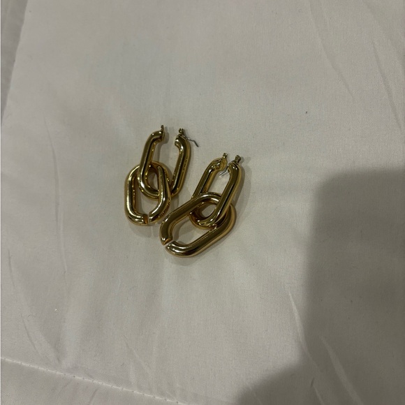gold chain earrings urban outfitters - Picture 2 of 2